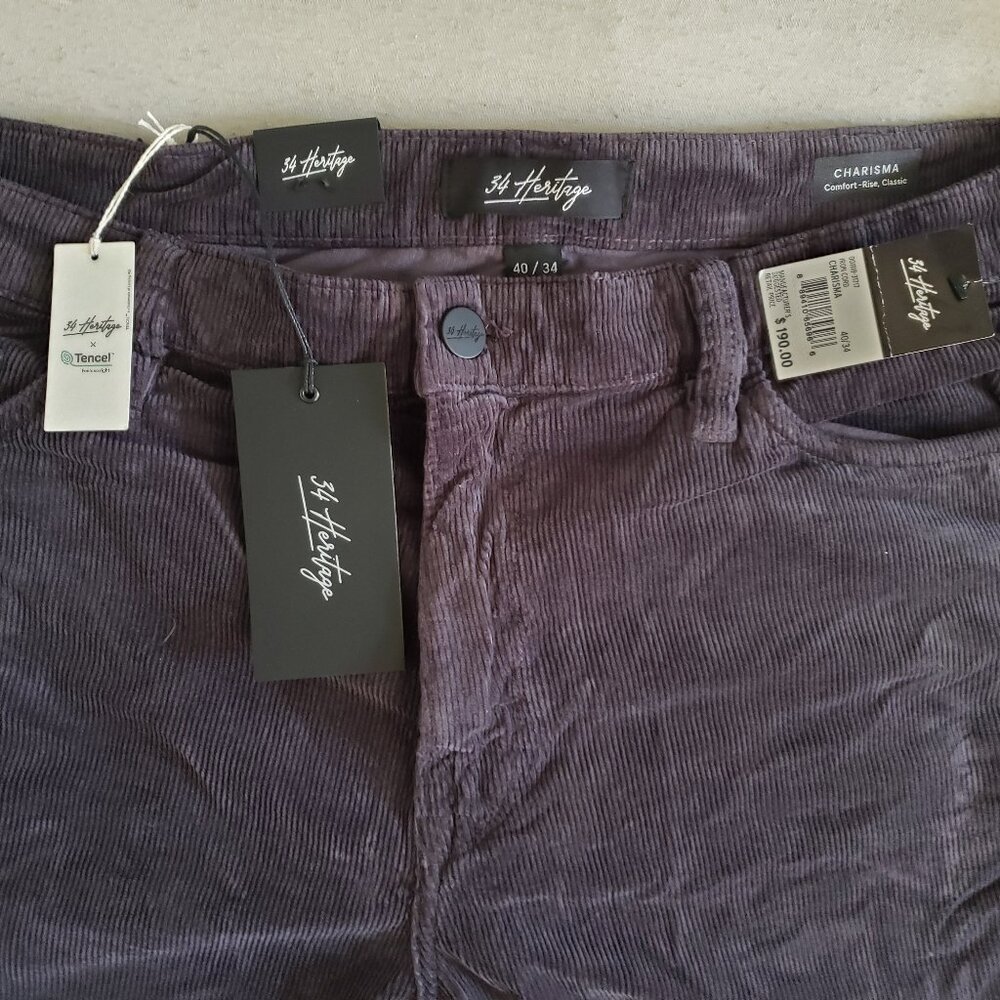 34 Heritage Navy Blue corduroy "Charisma" 40 x 34